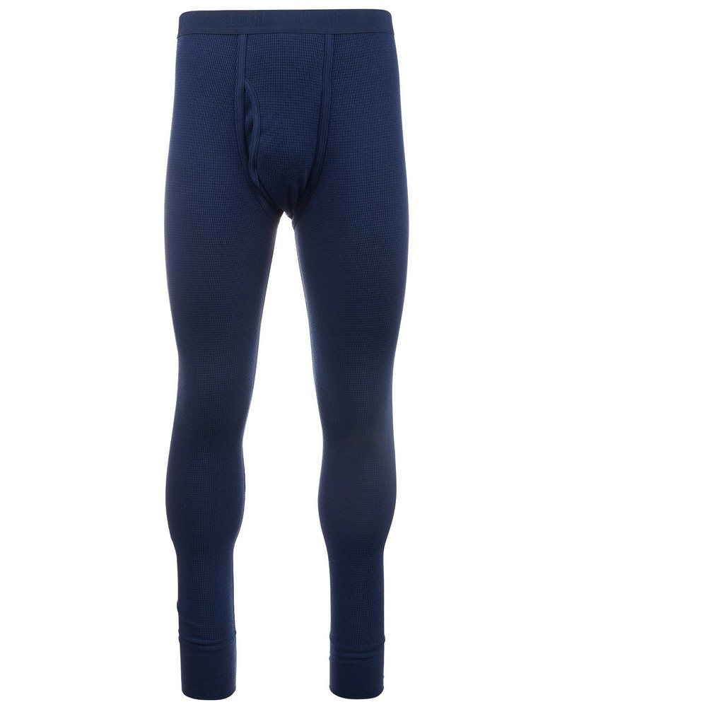 Alfani Men's Underwear Blue Size 2XL Solid Thermal Waffle-Knit Logo